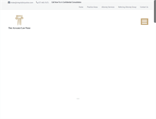 Tablet Screenshot of integrityforjustice.com